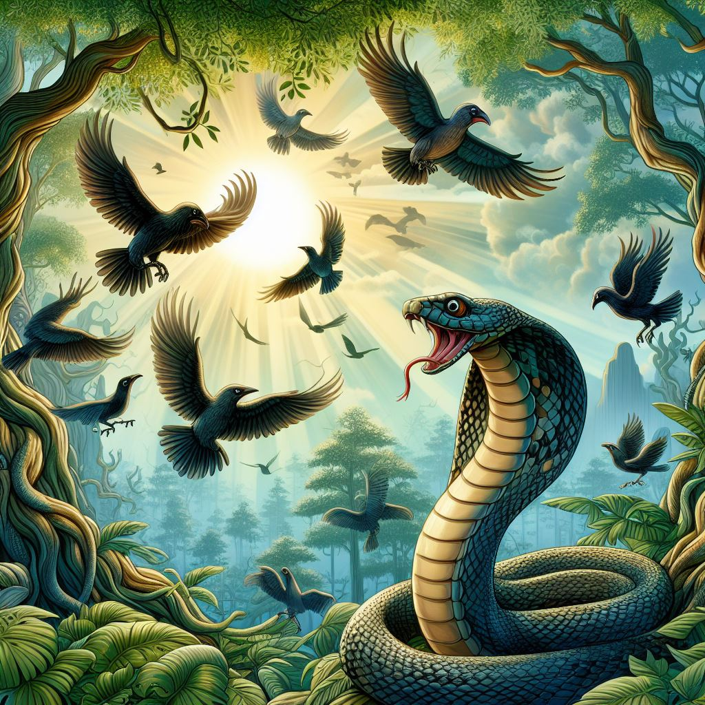THE STORY OF THE COBRA AND THE CROW | Panchatantra | Moksha Melodies