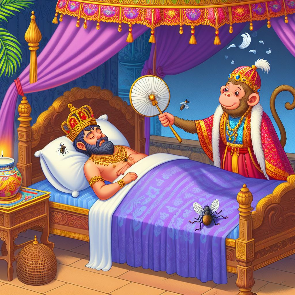 THE STORY OF THE KING AND THE FOOLISH MONKEY | Panchatantra | Moksha Melodies
