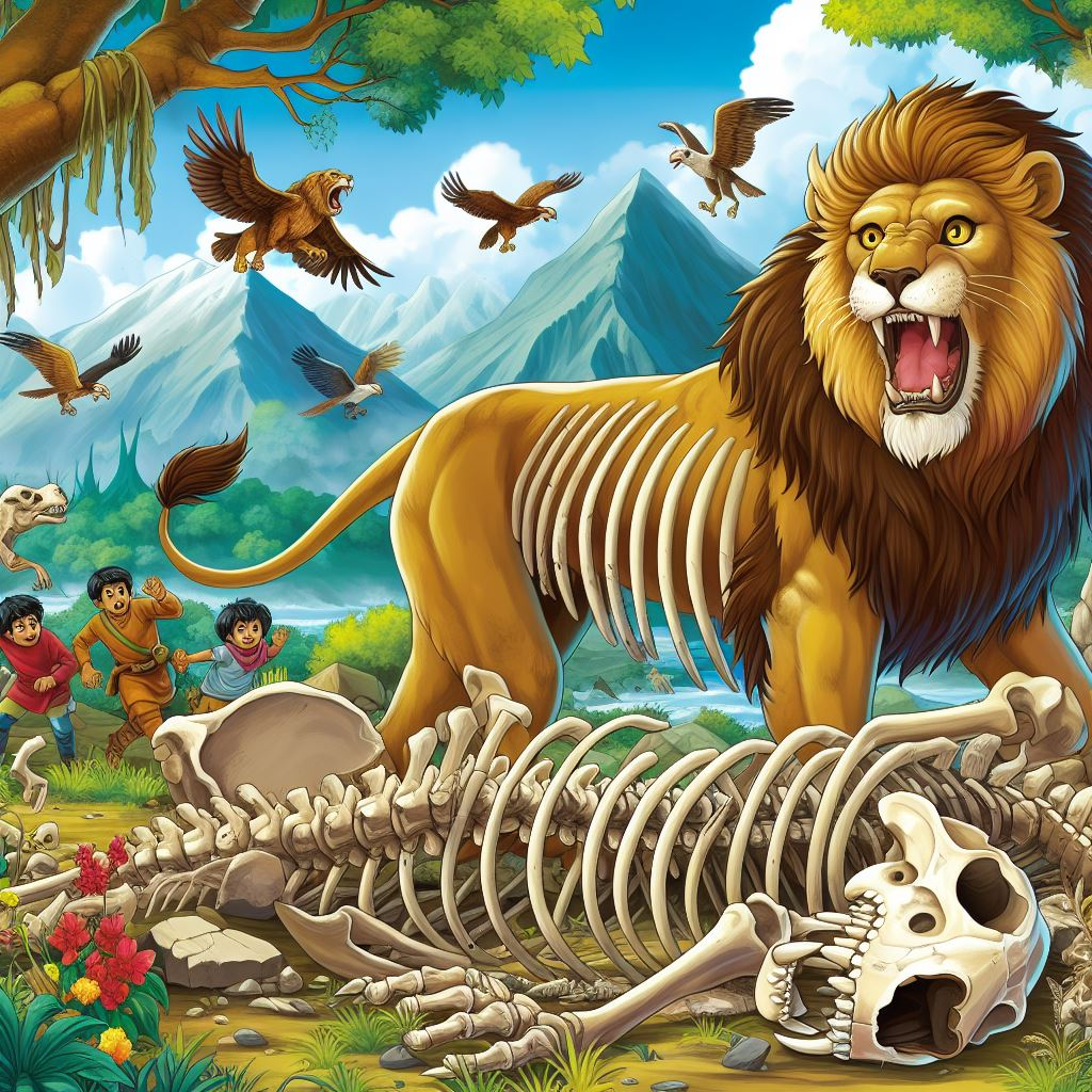 THE STORY OF THE BRAHMINS WHO PUT LIFE INTO THE LION | Panchatantra | Moksha Melodies