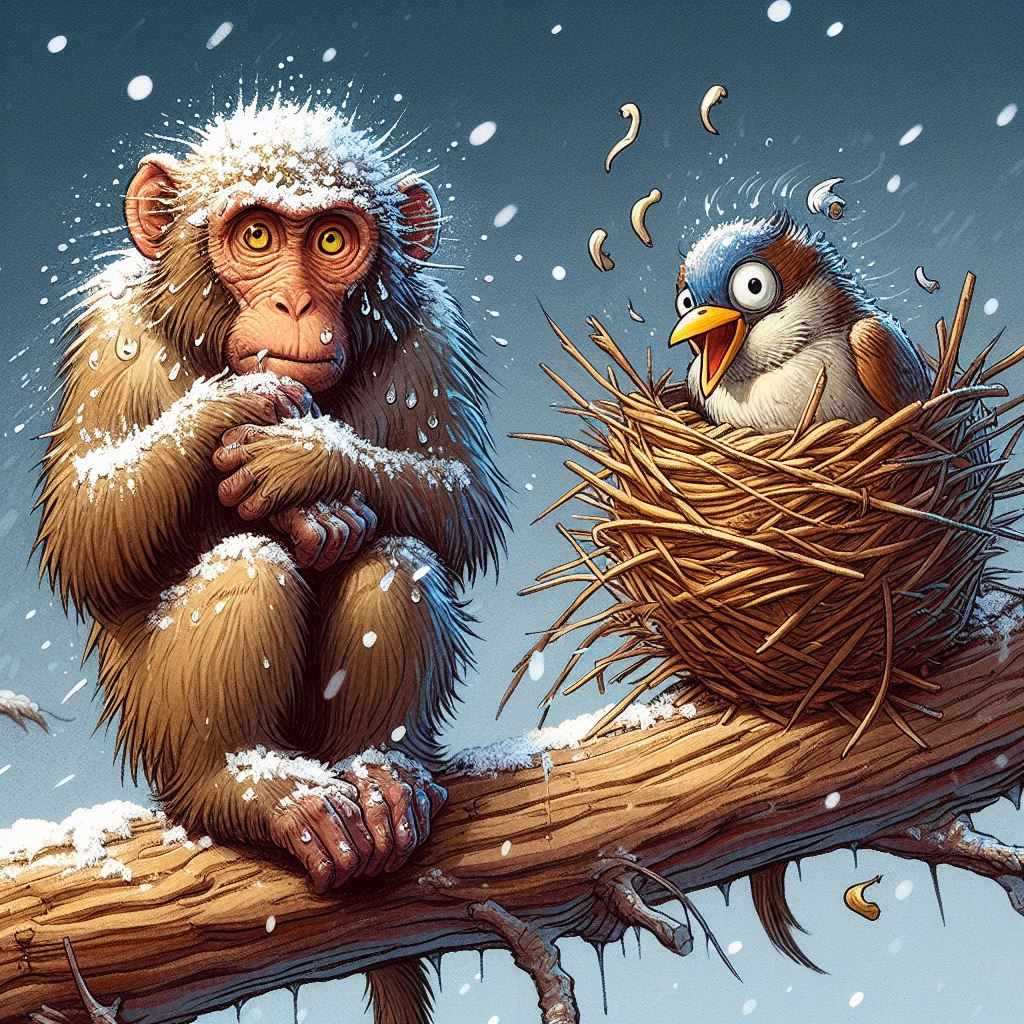 THE STORY OF THE SPARROW AND THE MONKEY | Panchatantra | Moksha Melodies