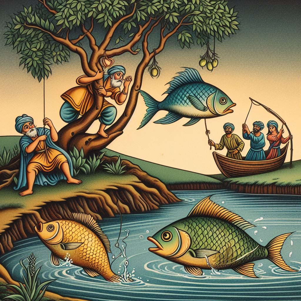 THE STORY OF THE THREE FISHES | Panchatantra | Moksha Melodies